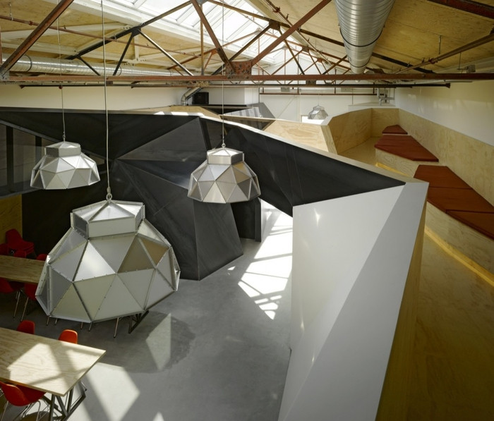Red Bull Netherlands' New Wooden, Geometric Office Space - 3