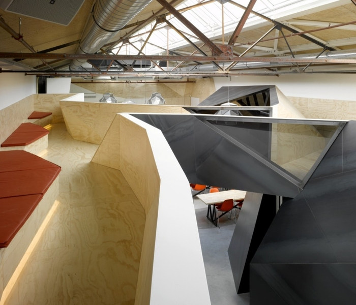 Red Bull Netherlands' New Wooden, Geometric Office Space - 2