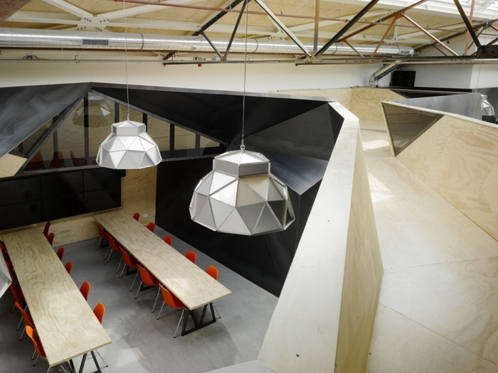 Red Bull Netherlands' New Wooden, Geometric Office Space - 1
