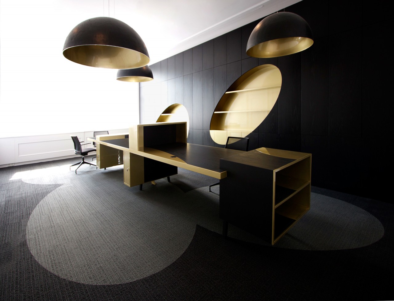 Black and Gold Office - Office Snapshots