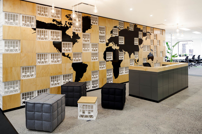 Inspiration: 17 Awesome Office Wall Maps | Office Snapshots