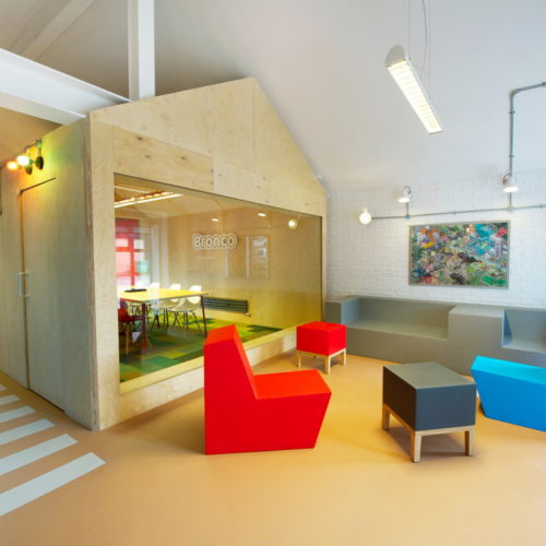 recent Inside Bronco’s Playful and Colorful Offices office design projects