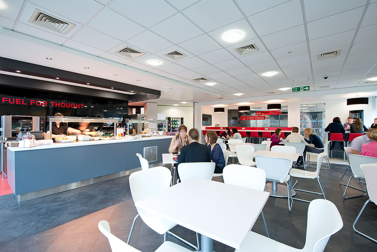 Lenovo's UK Head Office Cafe and Presentation Spaces