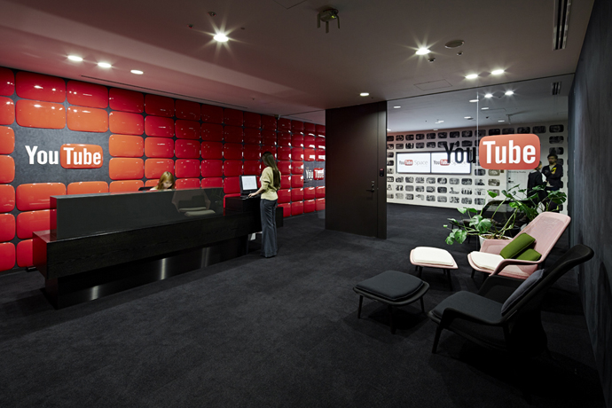 Nội thất ấn tượng của văn phòng YouTube ở Tokyo