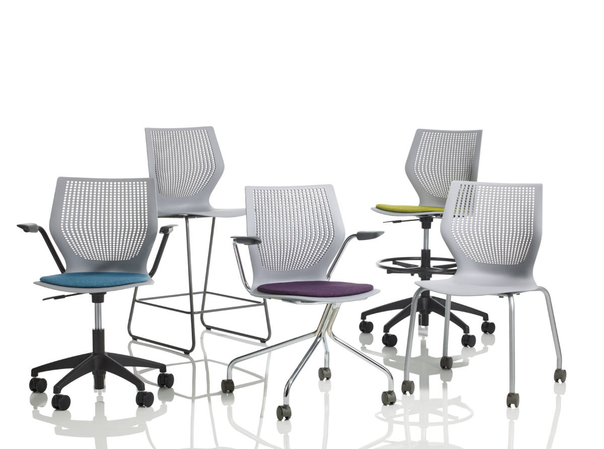 Knoll MultiGeneration Light Task Chair - Armless with Seat Pad