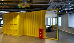 Shipping Containers in Group Lew'Lara\TBWA Offices - São Paulo