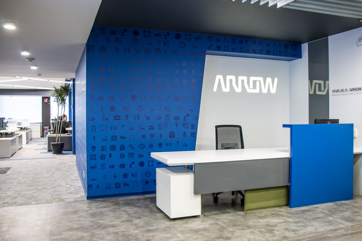 arrow electronics offices mexico city office snapshots blue office design