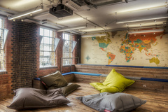 World Map in Intrepid Travel Offices - London