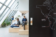 World Map in WFP Innovation Accelerator Offices - Munich