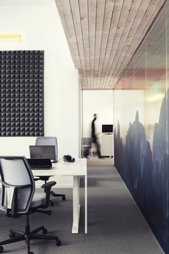 wood walls in Autodesk Offices - Stockholm