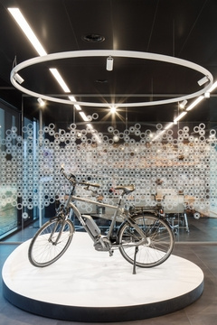 product display in Shimano Offices - Eindhoven
