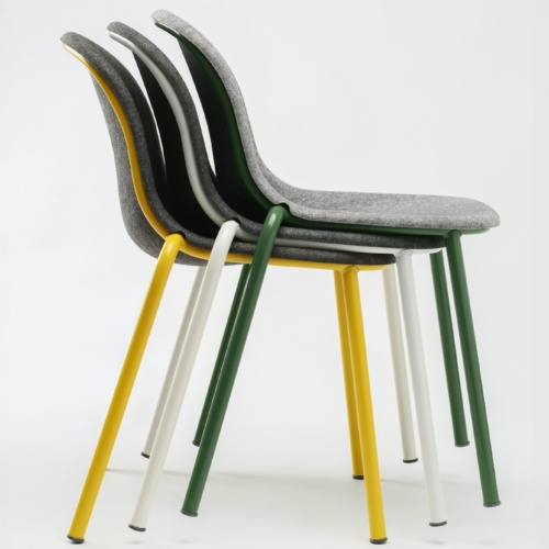 LJ 2 PET Felt Stack Chair by De Vorm