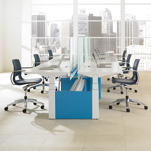 Teknion Height Adjustable Bench | Office Snapshots