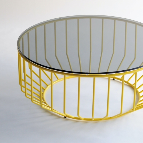 Wired Coffee Table & Ottoman - 0