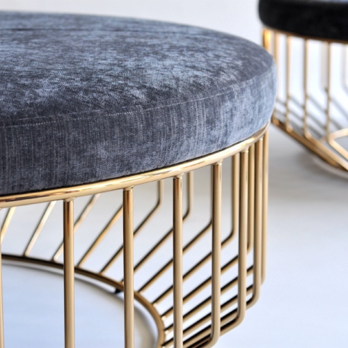 Wired Coffee Table & Ottoman - 0