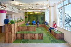 Fake Grass in Lyft Headquarters - San Francisco