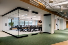 Glass Walls on Meeting Room in Confidential Nonprofit Client Offices - Arlington