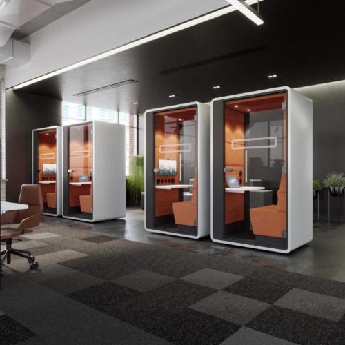 ᑕ❶ᑐ hushHybrid - acoustic work pods for hybrid work ➡️ Hushoffice