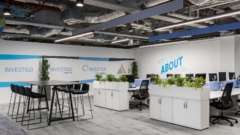 Acoustic Ceiling Baffle in Investigo Offices - London
