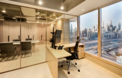 Suspended Cylinder / Round in Confidential Client Offices - Dubai