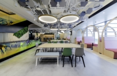 Acoustic Ceiling Baffle in Marsh McLennan (MMC) Offices - Singapore