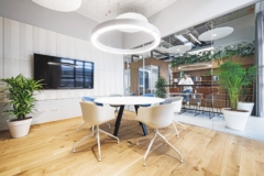 Suspended Cylinder / Round in Better Offices - Ljubljana