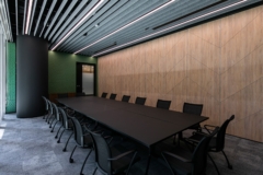 Acoustic Ceiling Baffle in Confidential Financial Client Offices - Singapore