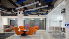 Acoustic Ceiling Baffle in Cosentini Associates Offices - New York City