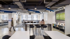 Acoustic Ceiling Baffle in Cosentini Associates Offices - New York City