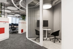 Acoustic Ceiling Panel in Axpo Group Offices - Warsaw