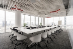 Acoustic Ceiling Baffle in Axpo Group Offices - Warsaw