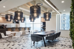 Acoustic Ceiling Baffle in LinkedIn Offices - Dubai