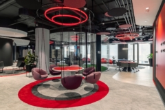 Acoustic Ceiling Panel in Superbet Offices - Bucharest