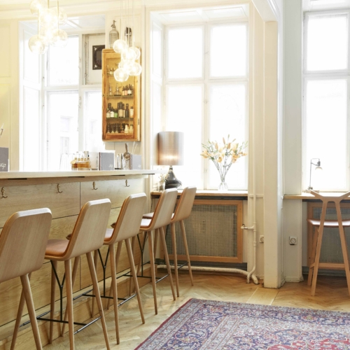 Spine Wood Barstool - 0