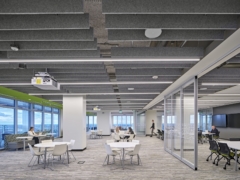 Acoustic Ceiling Baffle in Huntington National Bank Offices - Detroit