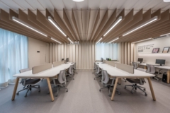 Acoustic Ceiling Baffle in LP+A Arquitetura Offices - Sao Paulo
