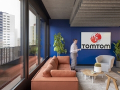 Acoustic Ceiling Baffle in TomTom Offices - Berlin