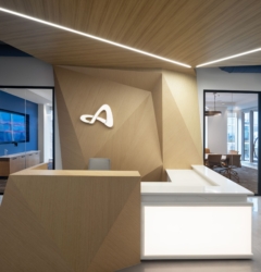 Reception / Waiting Area in Armstrong Transport Group Offices - Charlotte