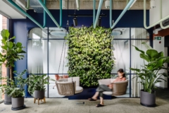 Green Wall in Confidential Energy Industry Company Offices - Wroclaw