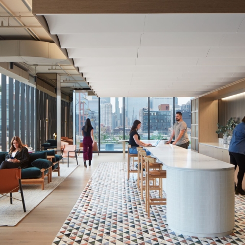 recent 1045 on Fulton St. Amenity Space – Chicago office design projects