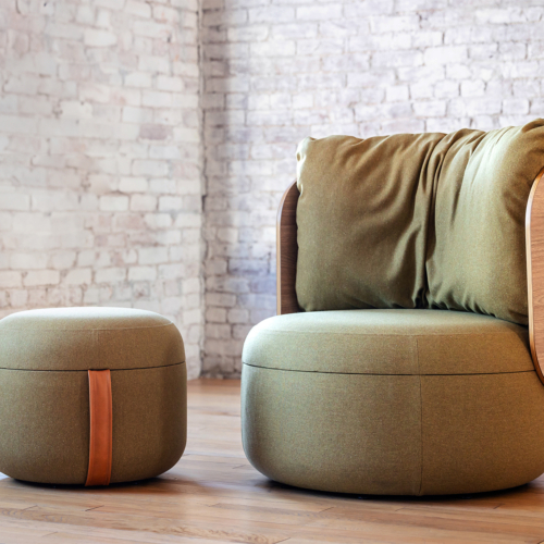 Dotti Pillow Back Lounge, Low - 0