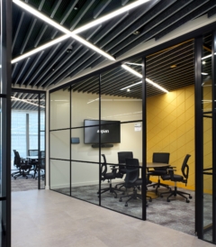 Acoustic Ceiling Baffle in Appian Offices - London
