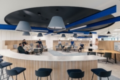 Acoustic Ceiling Baffle in Datatonic Offices - London