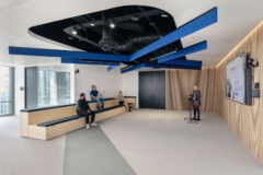 Acoustic Ceiling Baffle in Datatonic Offices - London