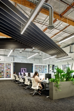 Acoustic Ceiling Baffle in Lambda Offices - San Jose