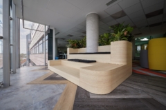 Wood in Swissquote Offices - Bucharest