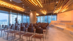 Acoustic Ceiling Baffle in Volvo Offices - Mexico City