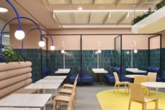 Banquette Seating in Beiersdorf Offices - Hamburg