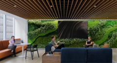 Green Wall in Confidential Financial Institution Offices - New York City
