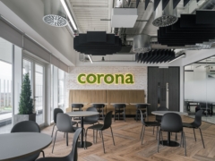 Acoustic Ceiling Baffle in Corona Energy Offices - Coventry